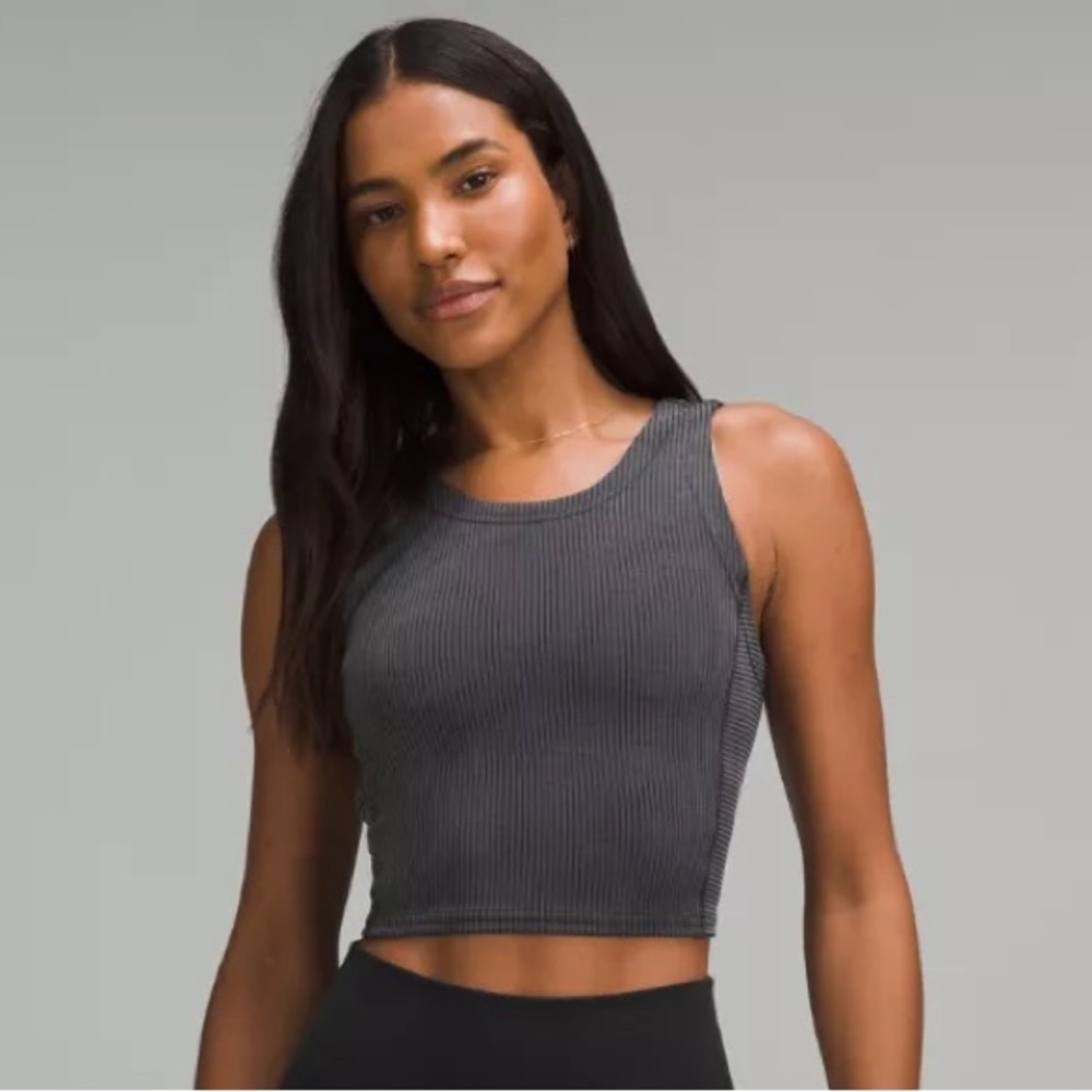 Ribbed softstreme cropped tank top